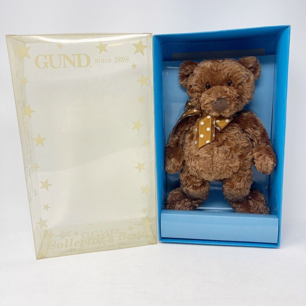 GUND Teddy‎ Bear Collector Plush Macy's New York NEW with Original Box Polka Dot